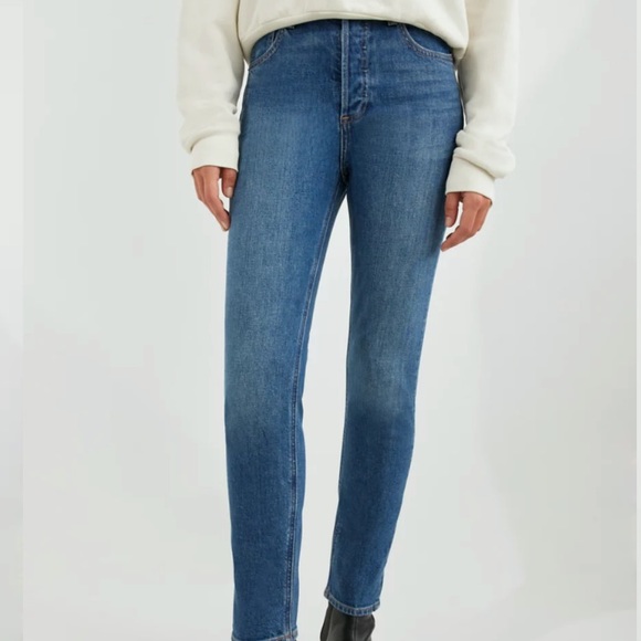 Aritzia Denim Forum Yoko High Rise Slim 27w28l - Picture 6 of 7